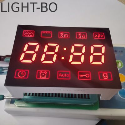 Anodo común de color rojo ultra brillante de 7 segmentos LED 4 dígitos de control de microondas