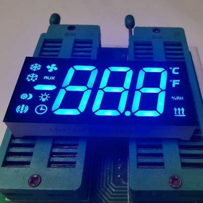 Un buen precio. Pantalla LED de 7 segmentos de 3 dígitos, azul ultra brillante, de 0.67 pulgadas, para panel de control de refrigeración en línea
