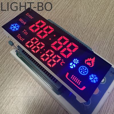 Un buen precio. Display LED personalizado de 7 segmentos con ánodo común Ultra Rojo/Azul para el controlador de la olla de gas en línea