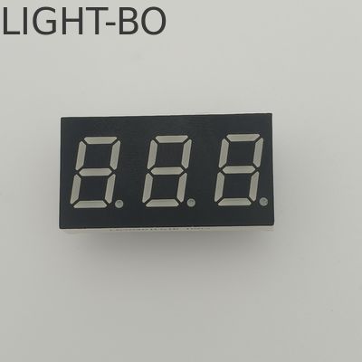 Un buen precio. Color naranja personalizado de 7 segmentos de pantalla LED de tres dígitos Anodo común en línea