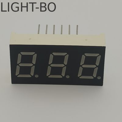 Display LED de 7 segmentos de 0,4 pulgadas de 3 dígitos Anodo común amarillo
