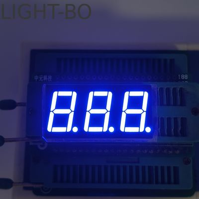 Un buen precio. Ultra Brillante Azul 7 Segmento de pantalla LED de 3 dígitos Cátodo común en línea