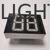 Ultra brillante Anodo común rojo 20 mm Blanco 2 dígitos 7 segmentos LED
