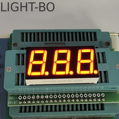 Un buen precio. Pantalla LED de 7 segmentos de 3 dígitos de 14,2 mm de superficie roja ultrabrillante, ánodo común, para controlador de temperatura en línea