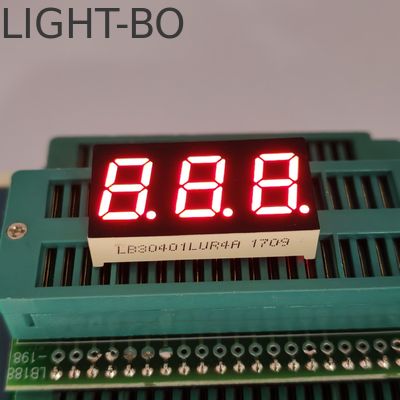 Un buen precio. LED de 7 segmentos de 3 dígitos de 0,4 pulgadas CC, pantalla roja ultrabrillante para indicador de temperatura en línea