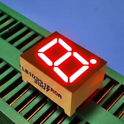 Pantalla LED súper brillante roja de un solo dígito de 0.39 pulgadas y 7 segmentos para panel de instrumentos