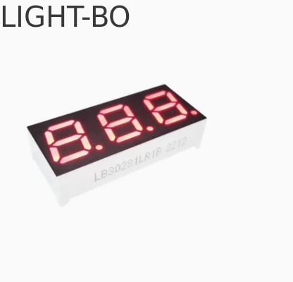 Un buen precio. Compacto de 3 dígitos 0,4 pulgadas 7 segmentos de cátodo común pantalla LED rojo brillante para la máquina de café en línea