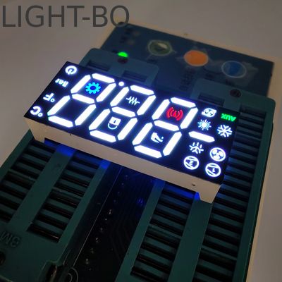 Pantalla LED de 7 segmentos de 17 mm y 3 dígitos, cátodo común, para controlador de refrigerador
