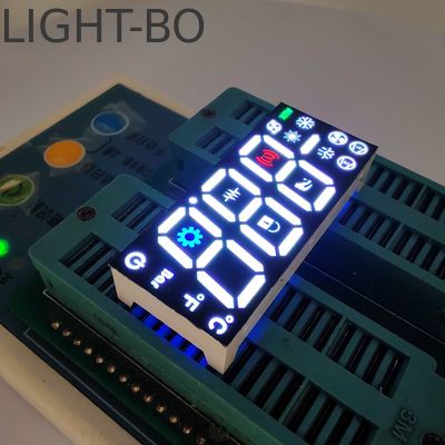 Un buen precio. Pantalla LED de 7 segmentos de 17 mm de 3 dígitos Blanco/Azul/Verde/Rojo, ánodo común para controlador de refrigerador en línea