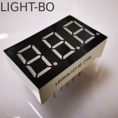 Un buen precio. Pantalla LED ámbar super brillante de 9,2 mm de 3 dígitos y 7 segmentos, ánodo común para medidor de panel en línea