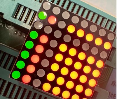 Un buen precio. Bicolor rojo/verde 3mm 8*8 DOT Matrix Stabler Performance Display LED de ánodo común para señales en movimiento en línea