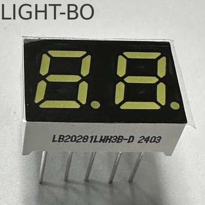 Un buen precio. Super Brillante Blanco de 2 dígitos 7mm 7 Segmento de pantalla LED Cátodo común para electrodomésticos en línea