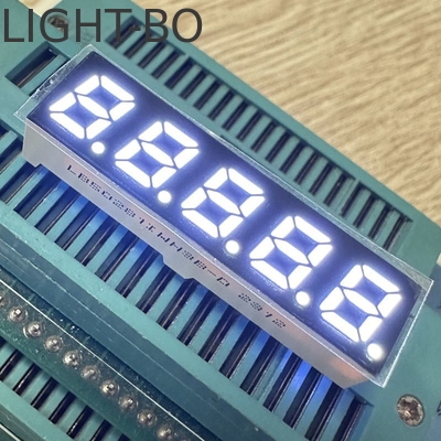 Un buen precio. 5 dígitos 7 mm 7 segmentos de pantalla LED Anodo común Ultra Brillante Blanco para el convertidor de frecuencia en línea