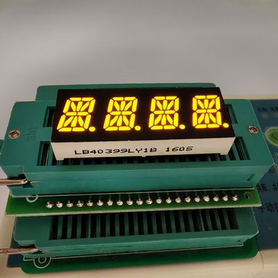 Un buen precio. 4 Digit 16 Segment Yellow Alphanumeric LED Display for Instrument Panel en línea
