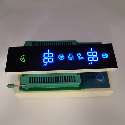 Un buen precio. Display LED de 7 segmentos con cátodo común de color azul/verde ultra para controladores de refrigeradores en línea