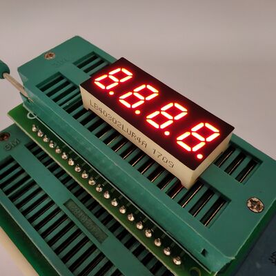 Un buen precio. Pantalla LED roja ultrabrillante de 7 segmentos de 4 dígitos para paneles de instrumentos en línea