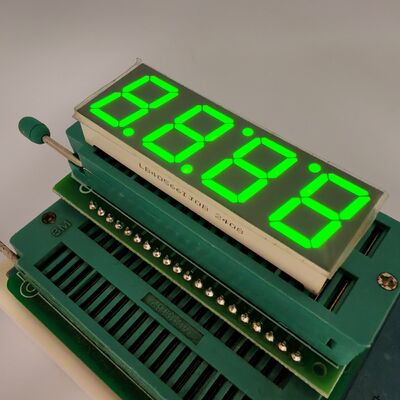 Módulo de reloj LED para cocina de inducción: pantalla amarilla-verde de 4 dígitos, 7 segmentos