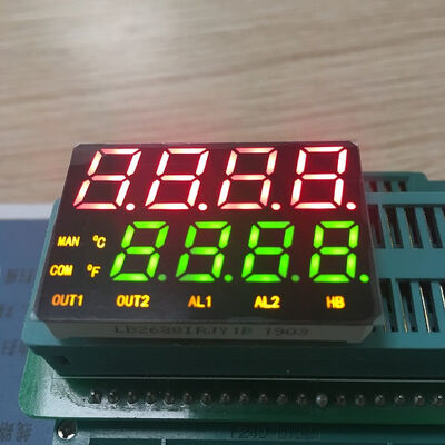 Un buen precio. Red/Green/Yellow 4 dígitos de doble línea 7 segmento LED pantalla anodo común para el control de la temperatura en línea