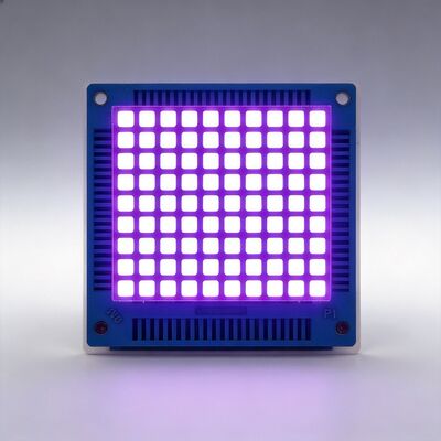 Pantalla LED de matriz de puntos cuadrada ultra brillante morada 8x8 para ascensores