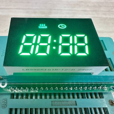 Pantalla LED de 7 segmentos de ánodo común de 4 dígitos de 0.38 pulgadas verde puro para temporizadores de horno de cocina