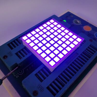 Display LED de alta visibilidad púrpura 8×8 con matriz de puntos para indicadores de ascensor
