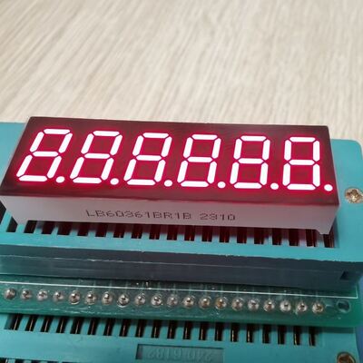 Super Rojo Brillante 9.2mm 6 dígitos 7 segmentos de pantalla LED Anodo común para el temporizador de cuenta atrás digital