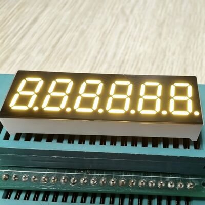 Un buen precio. Pantalla LED de 7 segmentos de 6 dígitos y 0.36 pulgadas de color amarillo, ánodo común para panel de instrumentos en línea