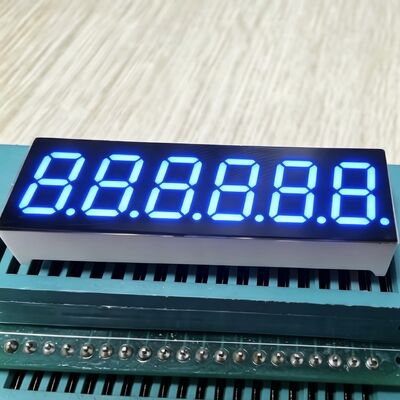 Pantalla LED azul de 6 dígitos de 0,36 pulgadas de 7 segmentos, ampliamente utilizada para el panel de instrumentos