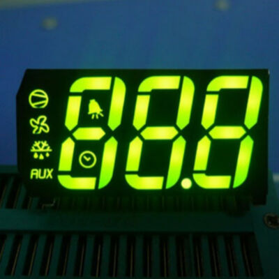 Display LED de tres dígitos blanco con catodo común de 7 segmentos para refrigerador