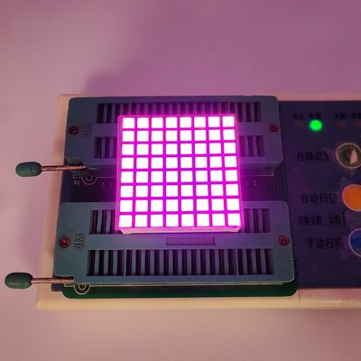 Pantalla LED rosa ultrabrillante de matriz de puntos 8x8 para ascensores