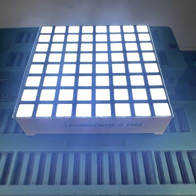 Display LED de matriz de puntos cuadrados 8*8 de color blanco ultra brillante para pantalla de reloj de Canbus