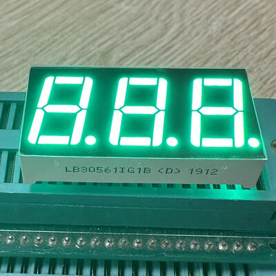 Un buen precio. Pantalla de LED de cátodo común Ultra Brillante Blanco Gris Superficie 7 Segmento 3 dígitos 14.2 mm para el controlador de temperatura en línea