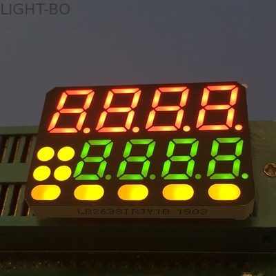Un buen precio. La pantalla LED del segmento de los dígitos 7 del indicador 8 de la temperatura multicolora crea para requisitos particulares en línea