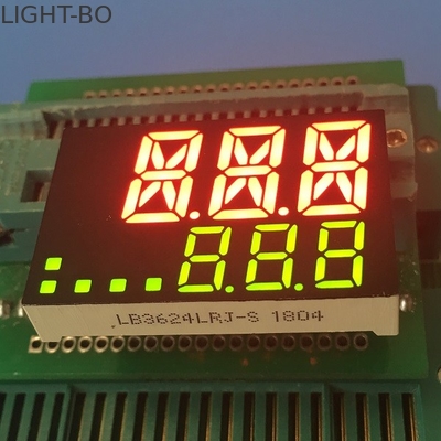 Cátodo común de la pantalla LED de encargo del alto brillo para el indicador de la temperatura