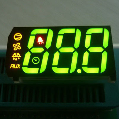 Un buen precio. Cátodo común de pantalla LED de 7 segmentos de tres dígitos verde/amarillo/rojo para indicador de refrigerador en línea