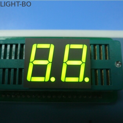 0.56 pulgadas de doble dígito Anodo común de 7 segmentos LED pantalla amarillo verde