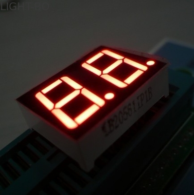0.56 pulgadas de catodo común de 7 segmentos LED pantalla de color ámbar doble dígito