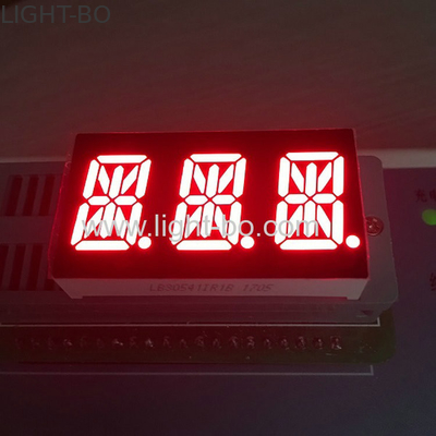 Rojo común del cátodo del dígito 14 de la pantalla LED triple del segmento para el tablero de instrumentos