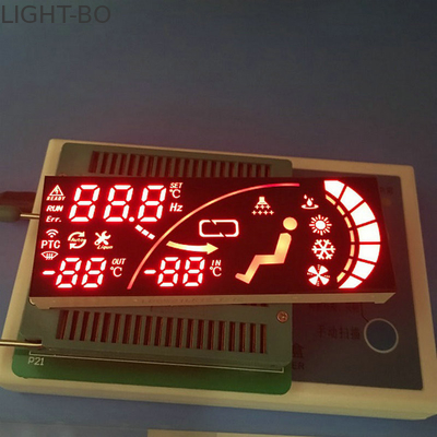 Un buen precio. Color rojo llevado brillante estupendo de la exhibición de segmento 7 para el tablero de instrumentos del automóvil en línea