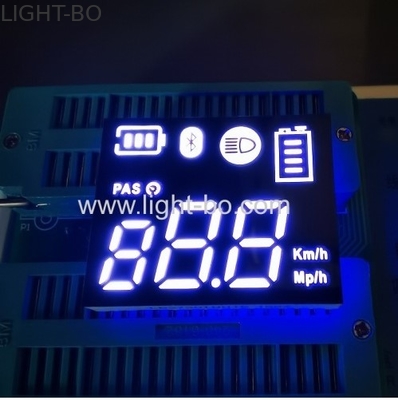 Ultra Blanco Personalizado 7 Segmentos LED Display Anodo Común Para Scooter Eléctrico