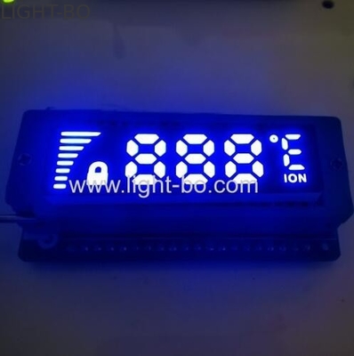 Ultra delgado Color blanco personalizado de 7 segmentos de pantalla LED Anodo común para controlador de temperatura