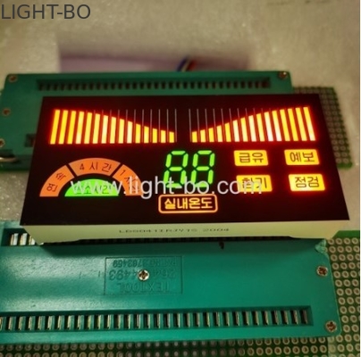 Un buen precio. Diseño personalizado 3 colores 7 segmentos de pantalla LED para el panel de control del aire acondicionado en línea