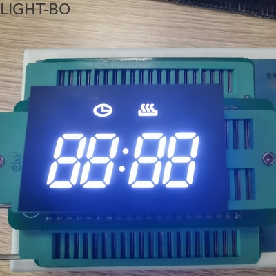 Cree la exhibición del reloj para requisitos particulares del dígito LED del blanco 4 del bajo costo ultra para el control timer del horno