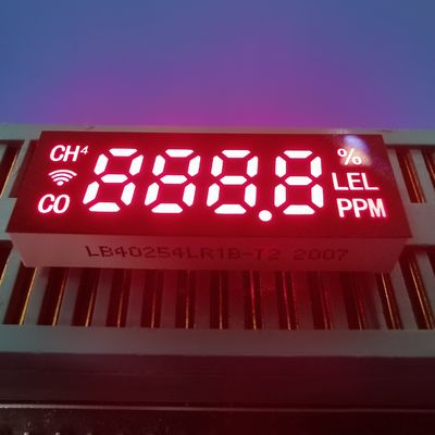Módulo de pantalla LED de 7 segmentos de color rojo ultra brillante de ánodo común 28*10*5 mm para detector de gases nocivos