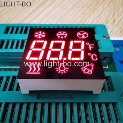 Ultra rojo personalizado de 7 segmentos de pantalla LED de tres dígitos Anodo común para el control de refrigeradores
