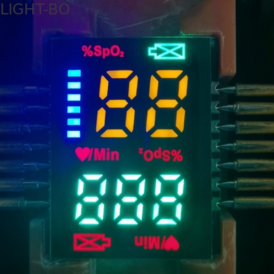 Pantalla LED roja modificada para requisitos particulares ultra fina caliente de la venta 2.8m m SOLAMENTE SMD para los oxímetros del pulso del finger