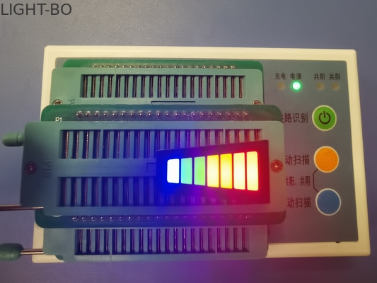 7 barra ligera común del trapezoide LED del ánodo del segmento 3.3V 120mcd