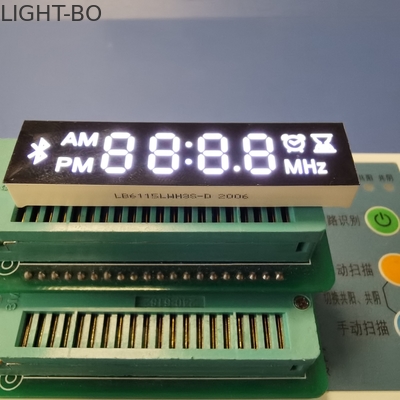 Ultra modificado para requisitos particulares módulo de la pantalla LED del segmento del dígito 7 del blanco 4 para el Presidente/la radio de Bluetooth
