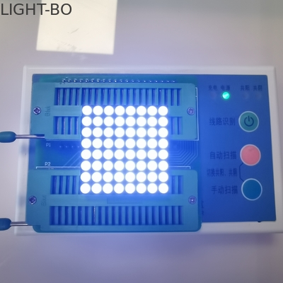 Un buen precio. 635nm 100mcd cara negra del segmento del amarillo de la pantalla LED de 8 de x 8 Dot Matrix en línea