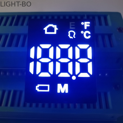 6 pantalla LED ultra blanca del segmento de los pernos 120mcd 80mW 20mA 7